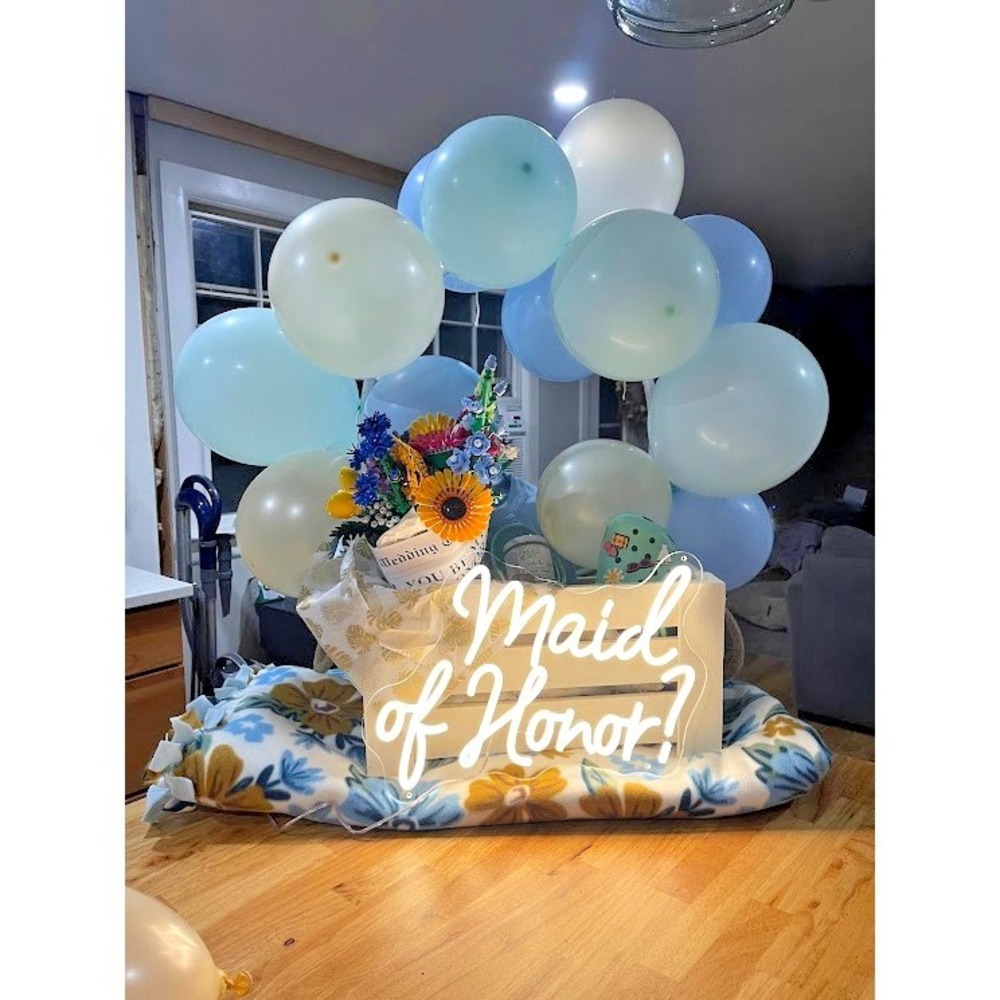 Will You Be My Maid Of Honor LED Sign Bridal Proposal Gift Bridal Party